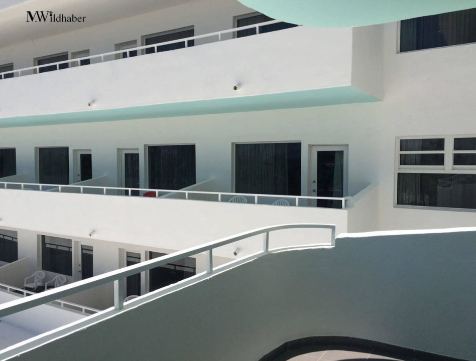 Balkon, jedoch ohne Privatsphäre  Hotel Riu Plaza Miami Beach
