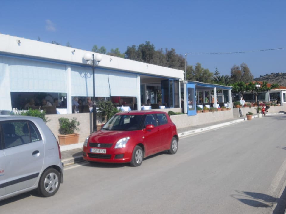 Restaurant von der Promenade aus Hotel Corissia Princess