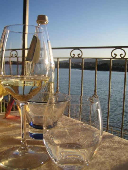 Auf der Terrasse beim Dinner Gabbiano Azzurro Hotel & Suites