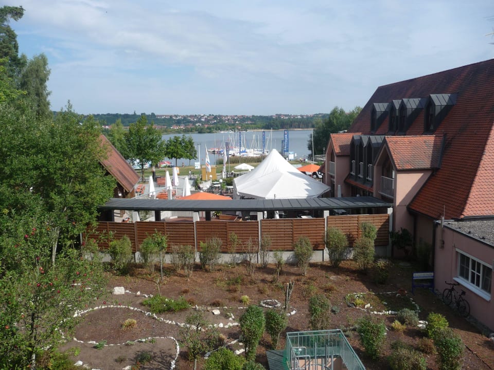 Aussicht auf den See Strandhotel Seehof