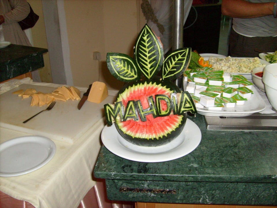 Buffet am Abend Mahdia Beach & Aquapark