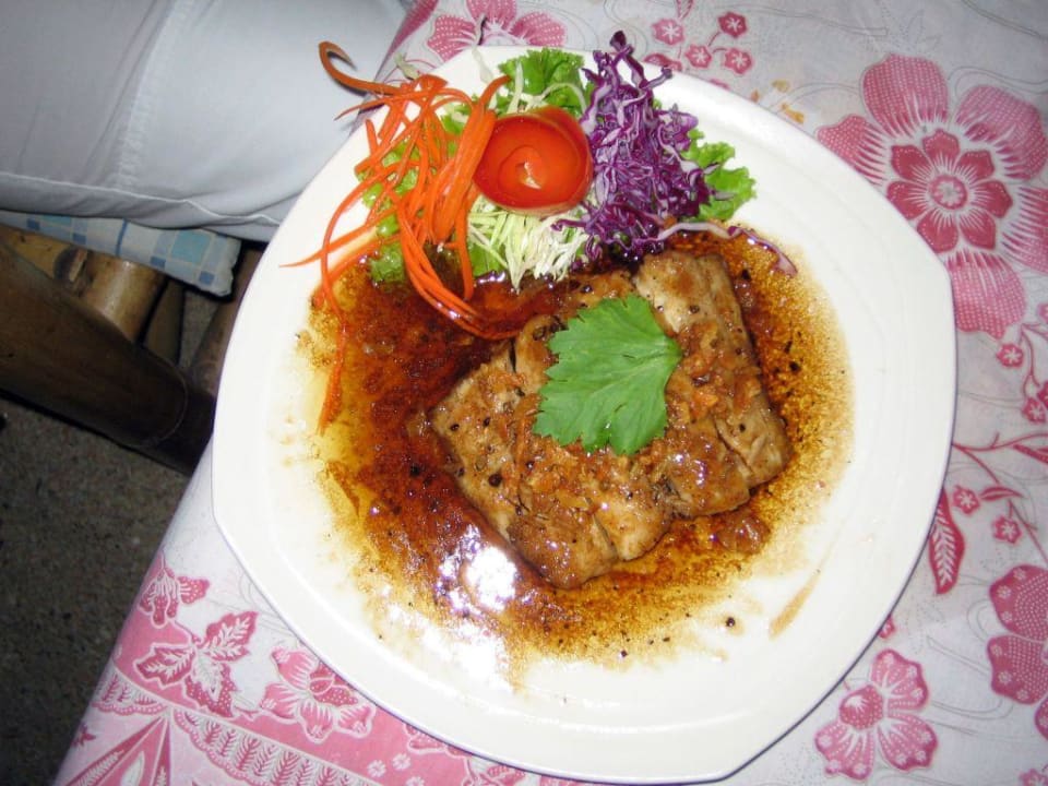 Barrakudafilet mit Garlic und Pepper! Hotel Lanta Sand Resort & Spa