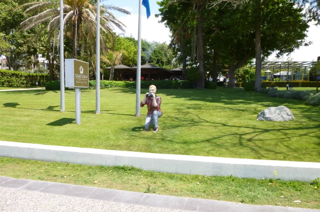 Blick vom Meer auf die Beachbar  Side Star Elegance