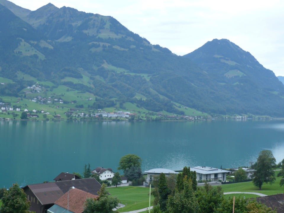Blick vom Balkon Seehotel Wilerbad