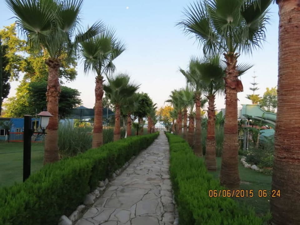 Weg zum Strand Iz Flower Side Beach Hotel
