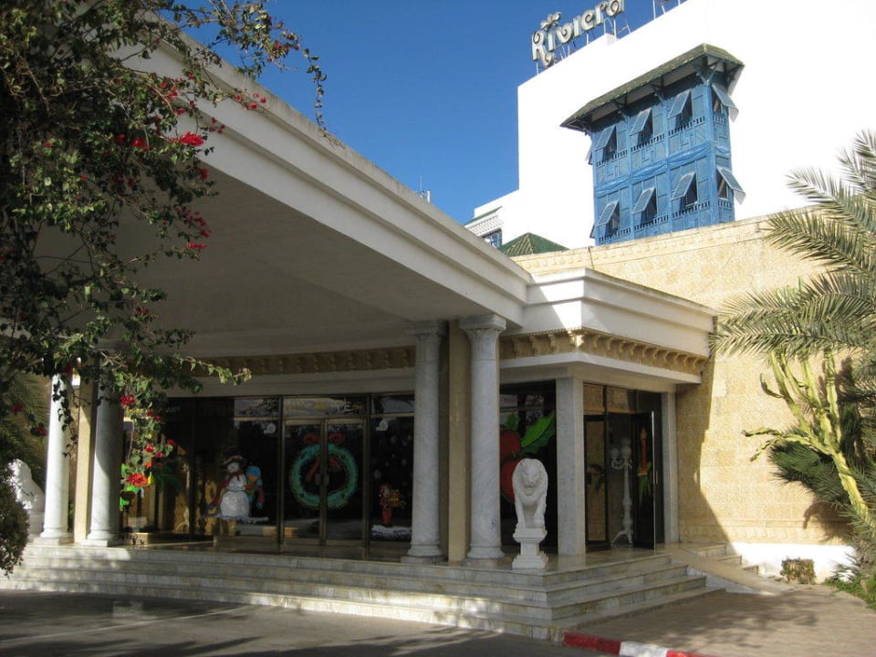 Eingang zu Weihnachten Hotel Riviera