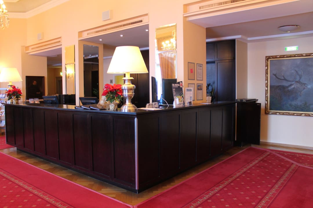 Rezeption im Kaiserhof am 19.12.14 morgens Hapimag Resort Bad Gastein