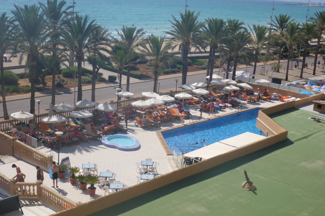 Ausblick vom Balkon allsun Hotel Pil-lari Playa