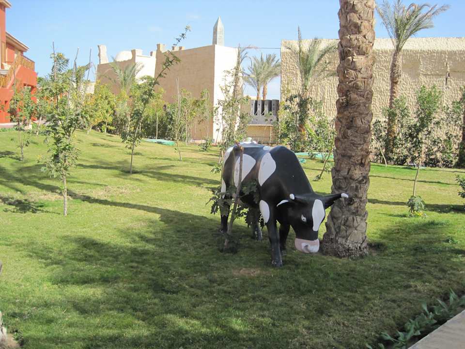 Vor dem Hotel Pickalbatros Alf Leila Wa Leila Resort - Neverland Hurghada