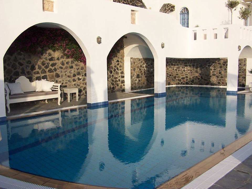 Immer noch unser schöner Pool Hotel Agali Houses