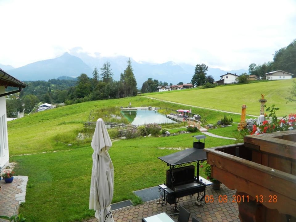 Ausblick vom Balkon  Naturhotel Reissenlehen