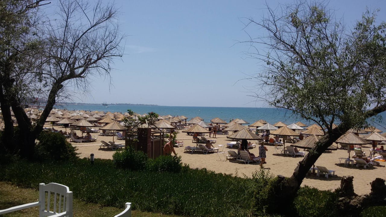 Blick von der Strandbar Hotel Defne Garden