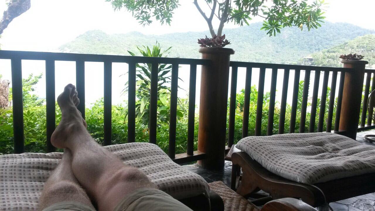 Blick aus dem Spa Bereich Santhiya Koh Phangan Resort & Spa