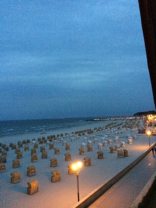 Ausblick vom Balkon Seeseite Strandhotel Grömitz