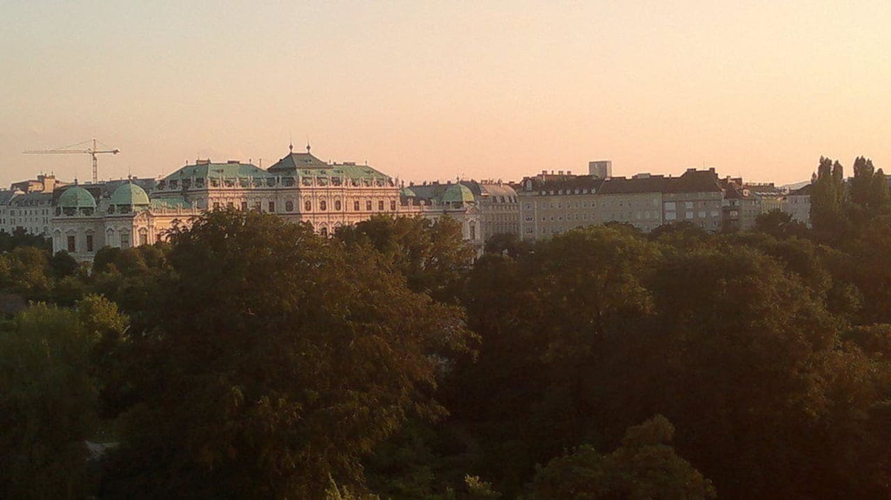 Blick aufs Belvedere Austria Trend Hotel Savoyen Vienna