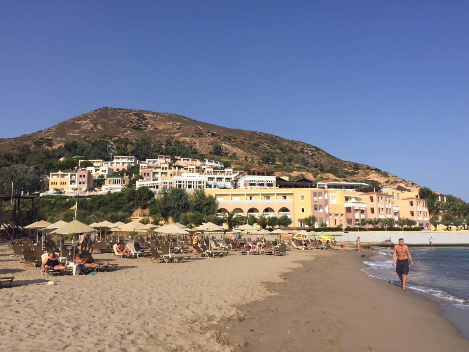 Hotel vom Strand aus Fodele Beach & Water Park Holiday Resort