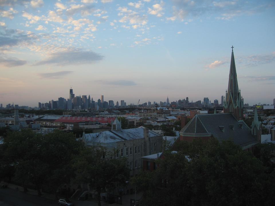 Blick vom Hotelzimmer nach Manhatten Brooklyn Way Hotel