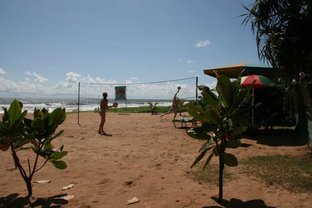 Strandtennis statt Volleyball Hotel Oasey Beach