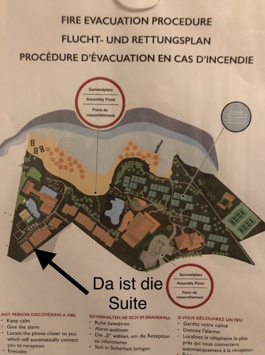 Das ist die Lage der Suite Meerseite Hintem im Garten mit Bl Lagoon Attitude - Adults only