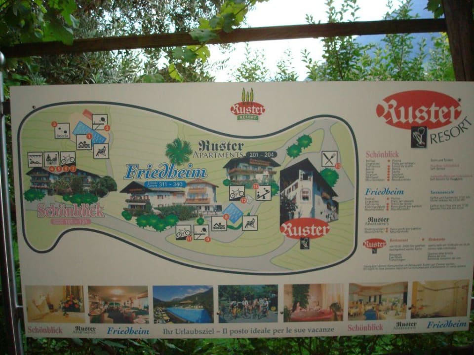 Übersichtskarte Ruster Resort Hotel Residence Ruster Resort