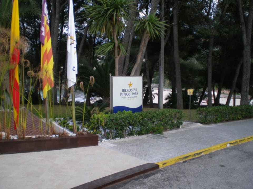Vor dem Hotel Iberostar Waves Pinos Park