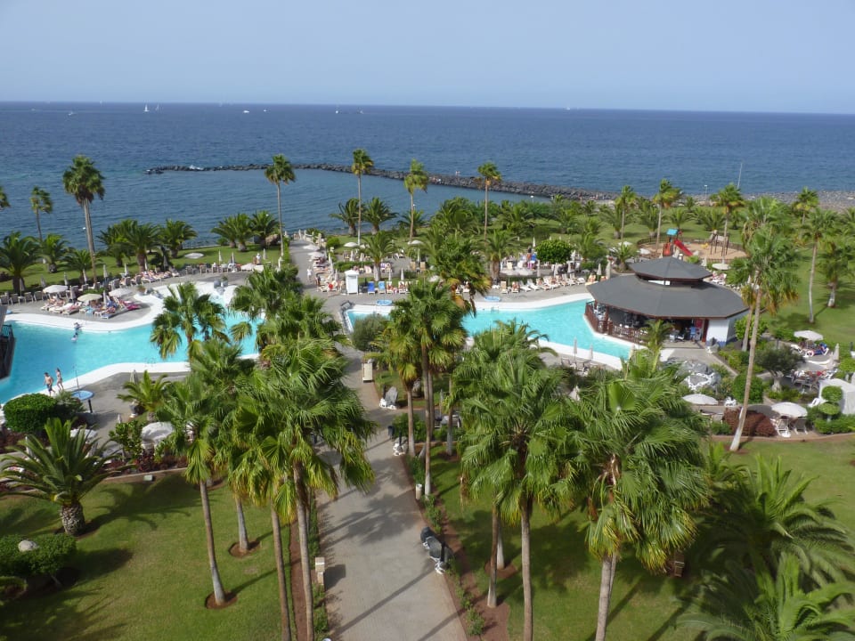 Blick von der Dachterrasse Hotel Riu Palace Tenerife
