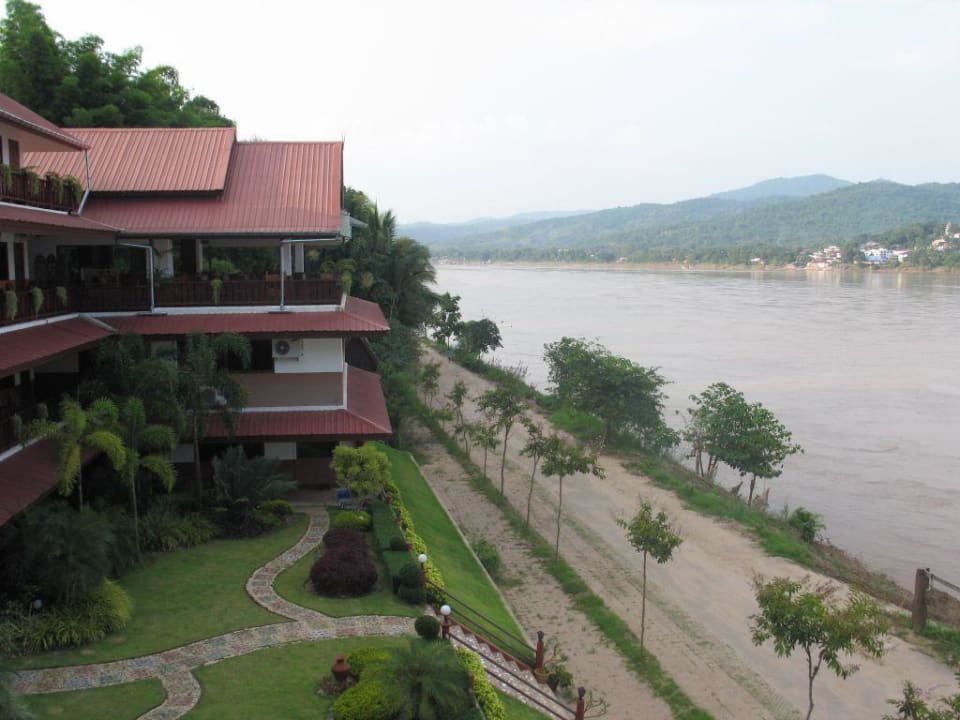 Herrlicher Blick Hotel Namkhong Riverside
