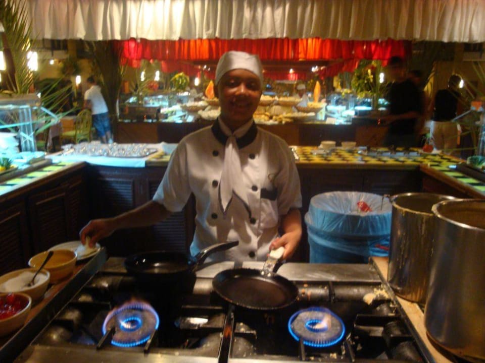 Frische Palatschinken im Restaurant Grand Palladium Select Bávaro Resort & Spa