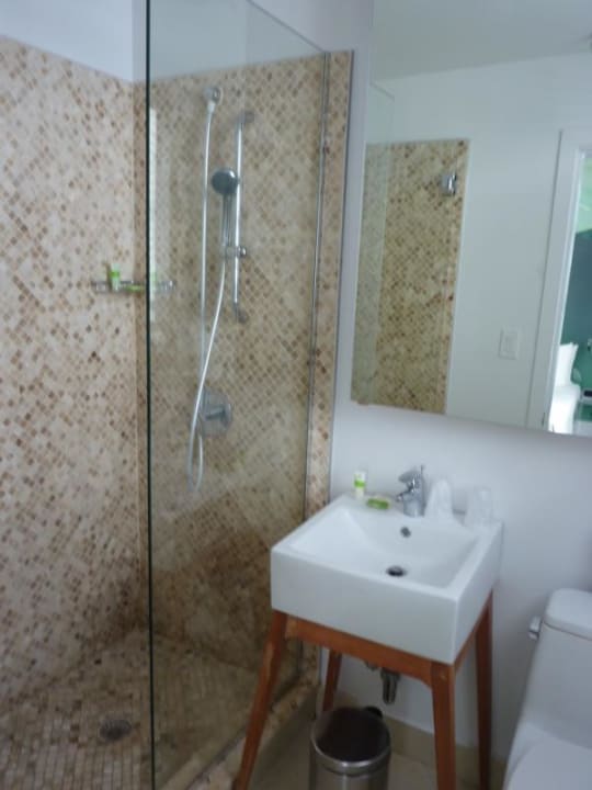 Das Badezimmer mit großer Dusche The President Hotel