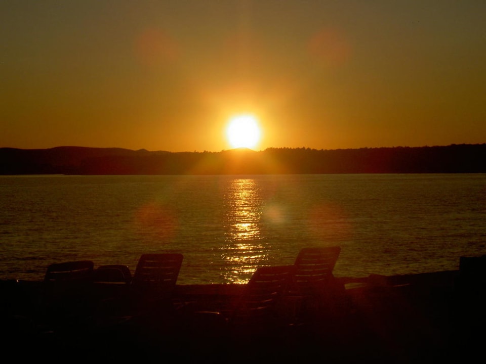 Sonnenuntergang Pine Beach Pakostane