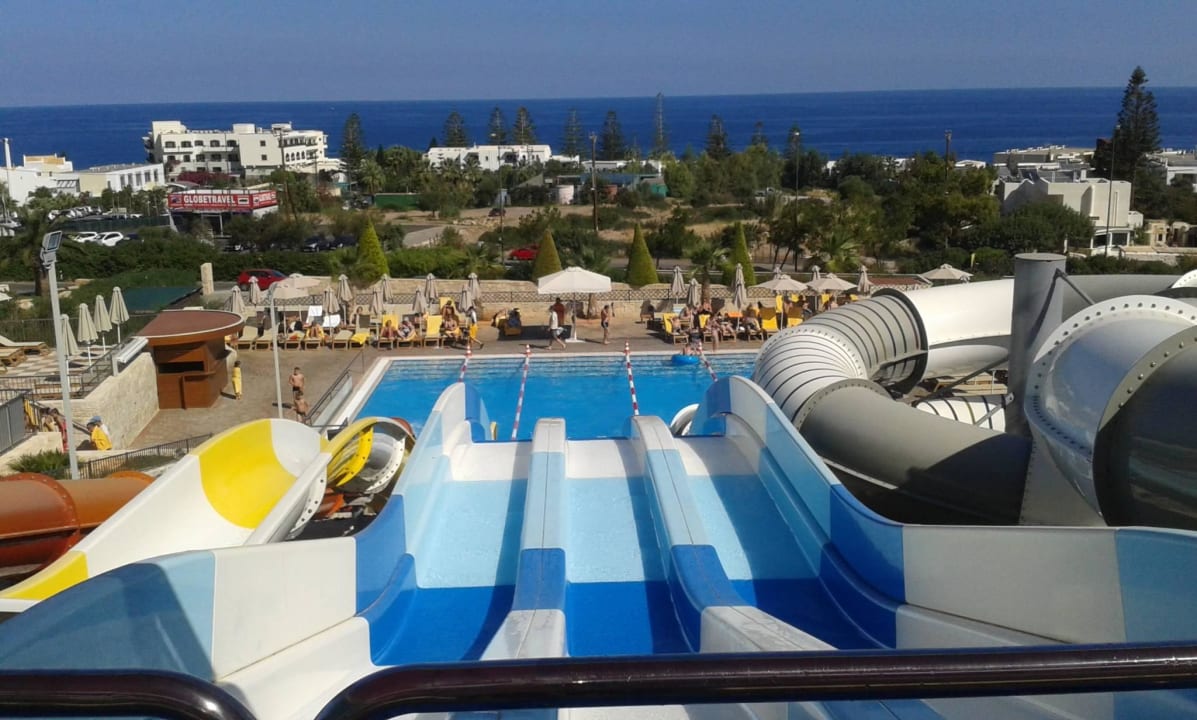 Aussicht Rutschenpool Grand Hotel Holiday Resort