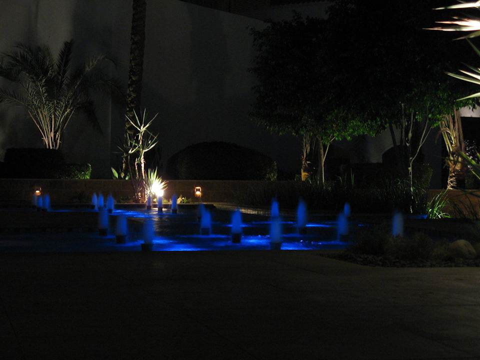 Wasserspiele im Garten Reef Oasis Blue Bay Resort
