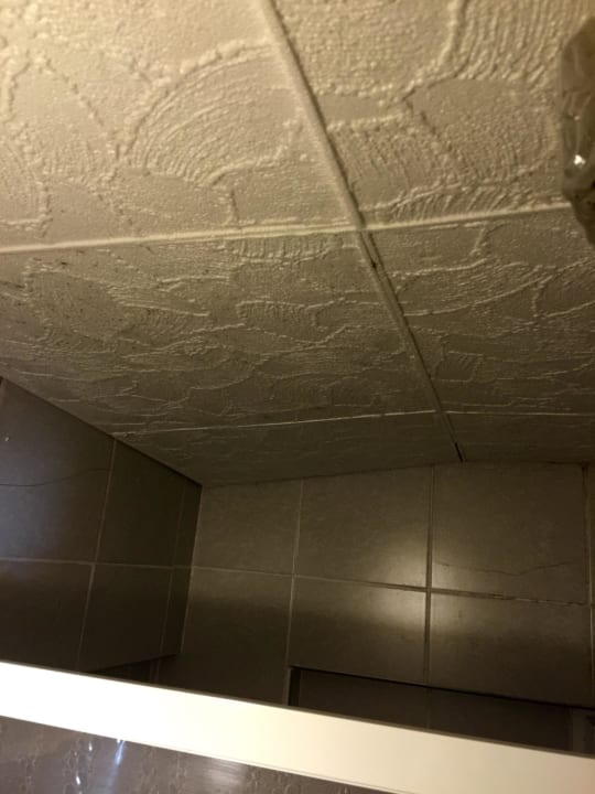 Schimmel an der kaputten Decke Hotel Diva's