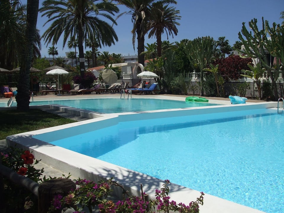 Geteilter Pool von der Bar aus HL Miraflor Suites Hotel