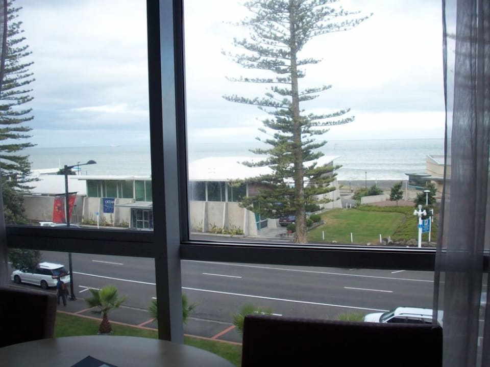 Der Ausblick aus unserem Zimmer Scenic Hotel Te Pania Napier