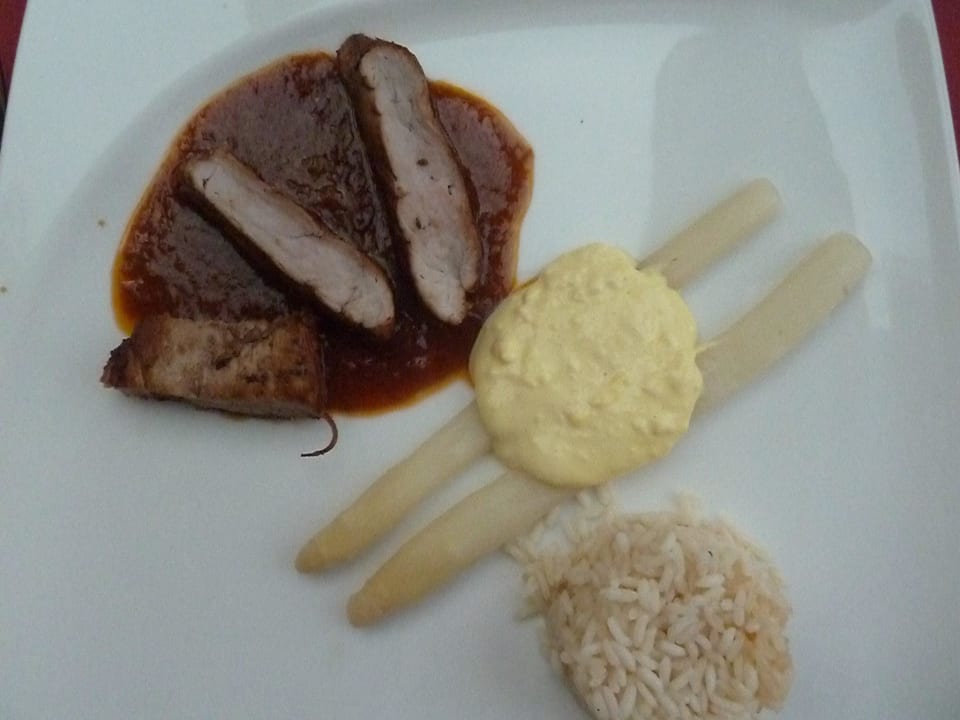 Lammfilet mit Spargel  Hotel Sonnleiten
