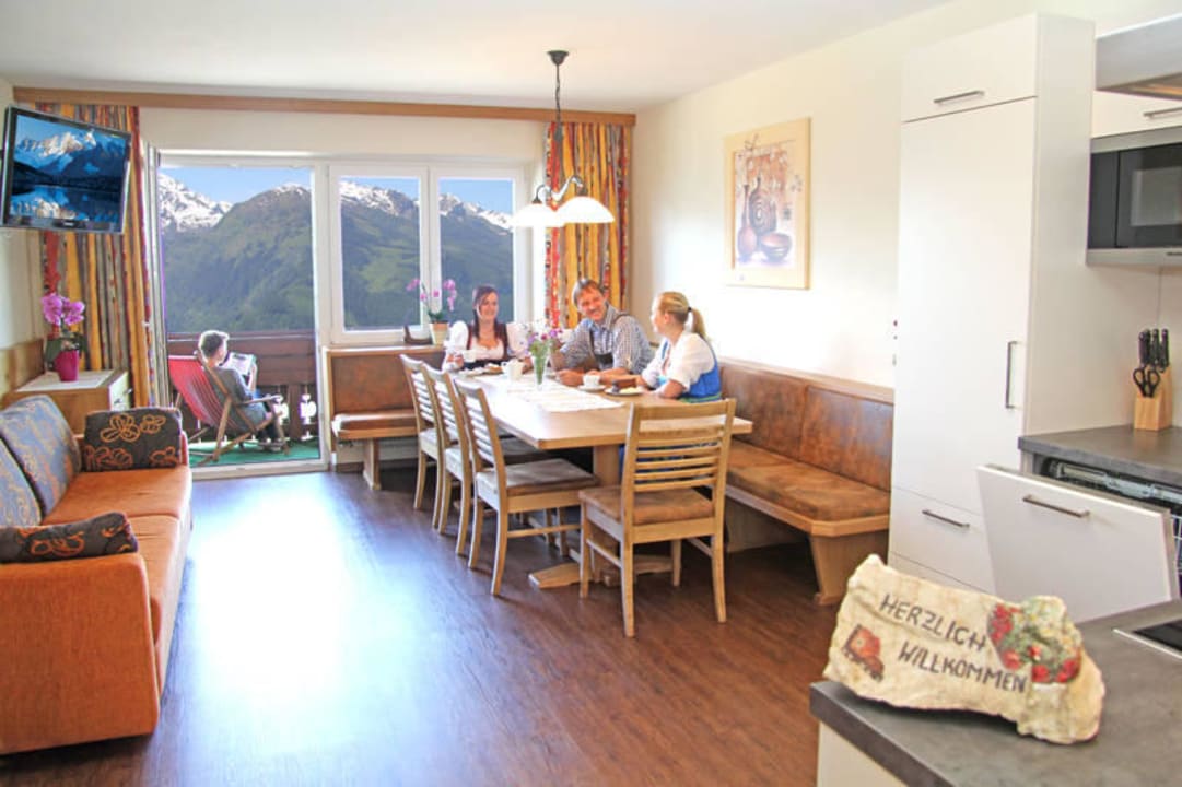Apt. Hohe Tauern, Wohnzimmer/Küche Panoramagasthof-Hotel Hohe Brücke