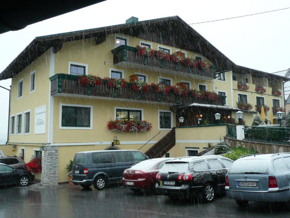 Wintereinbruch im September Hotel Martin