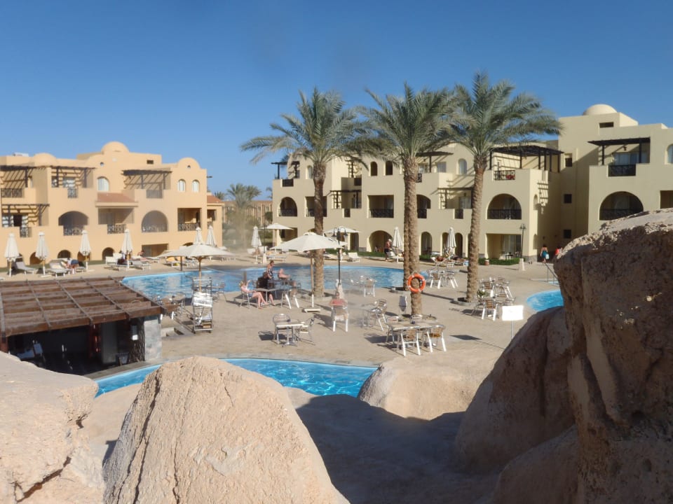 Ausblick vom Rutschenturm Stella Garden Resort & Spa, Makadi Bay