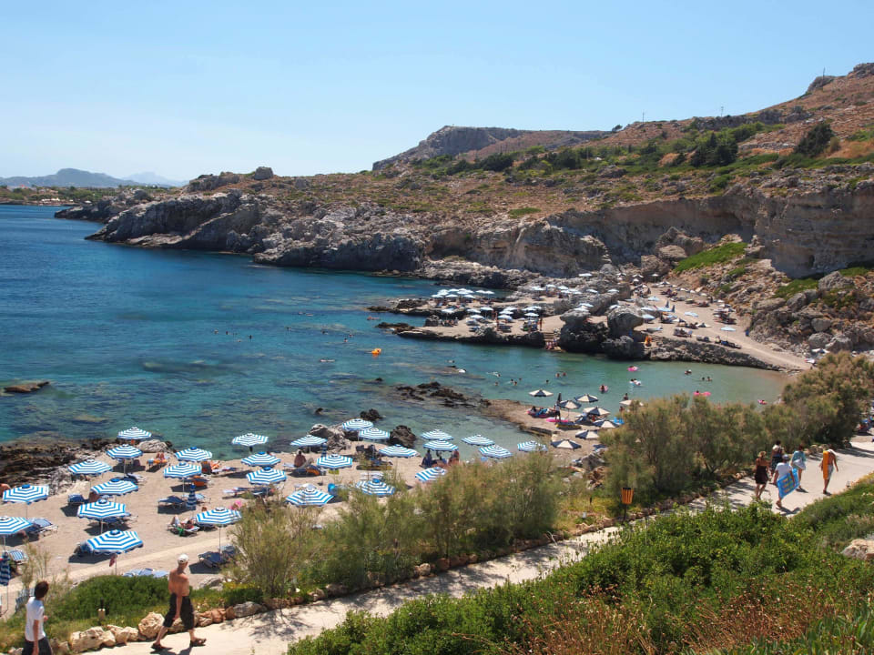 Plaża przy Kalithea Horizon Hotel Kalithea Horizon Royal