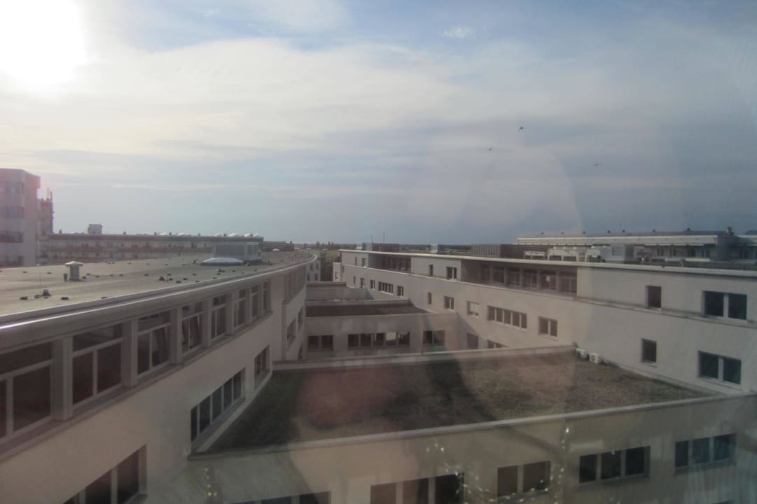 Blick auf die Dächer von Cottbus Lindner Hotel Cottbus