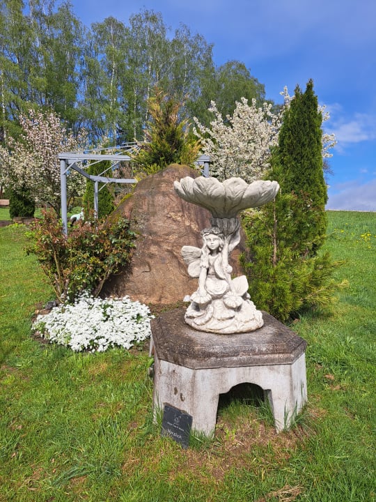 Gartenanlage Spirit & SPA Hotel Birkenhof am Elfenhain