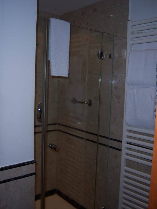 Badezimmer mit Duschabtrennung Lindner Hotel Frankfurt Main Plaza, part of JdV by Hyatt