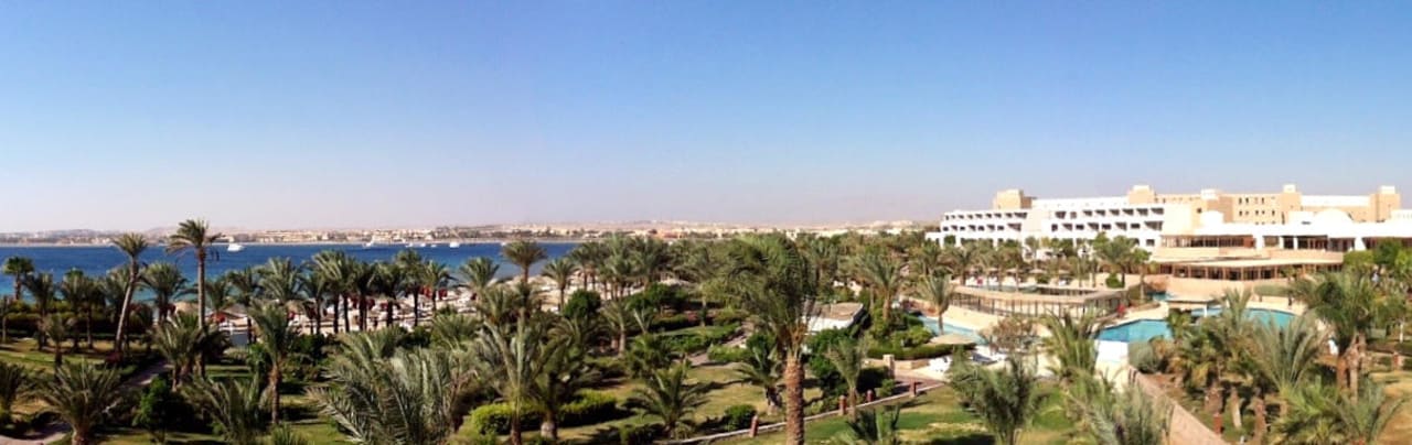 Aussicht vom Balkon Fort Arabesque Resort, Spa & Villas