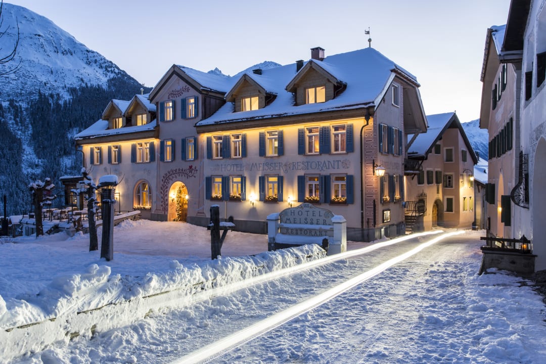 Außenansicht Hotel Meisser Guarda