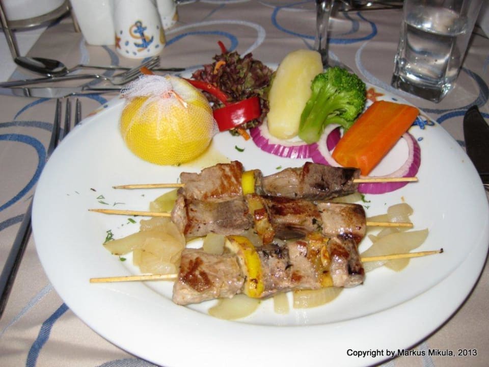 Thunfischspieß im Fischrestaurant Sentido Trendy Verbena Beach