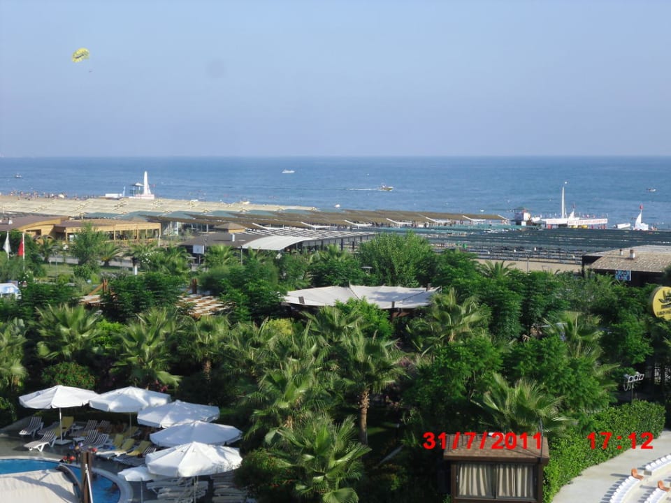 Blick vom Balkon Sunis Evren Beach Resort Hotel & Spa
