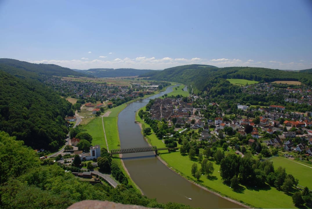 Bodenwerder von oben Ferienhaus Das Fischerhaus