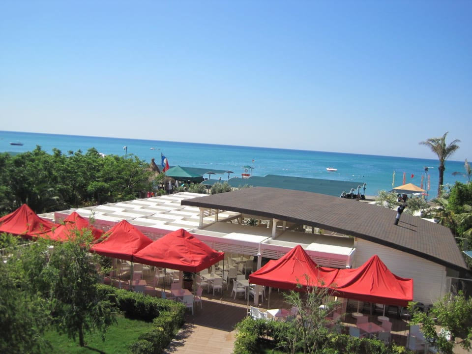 Blick von der Rutsche Richtung Strand Belek Beach Resort Hotel