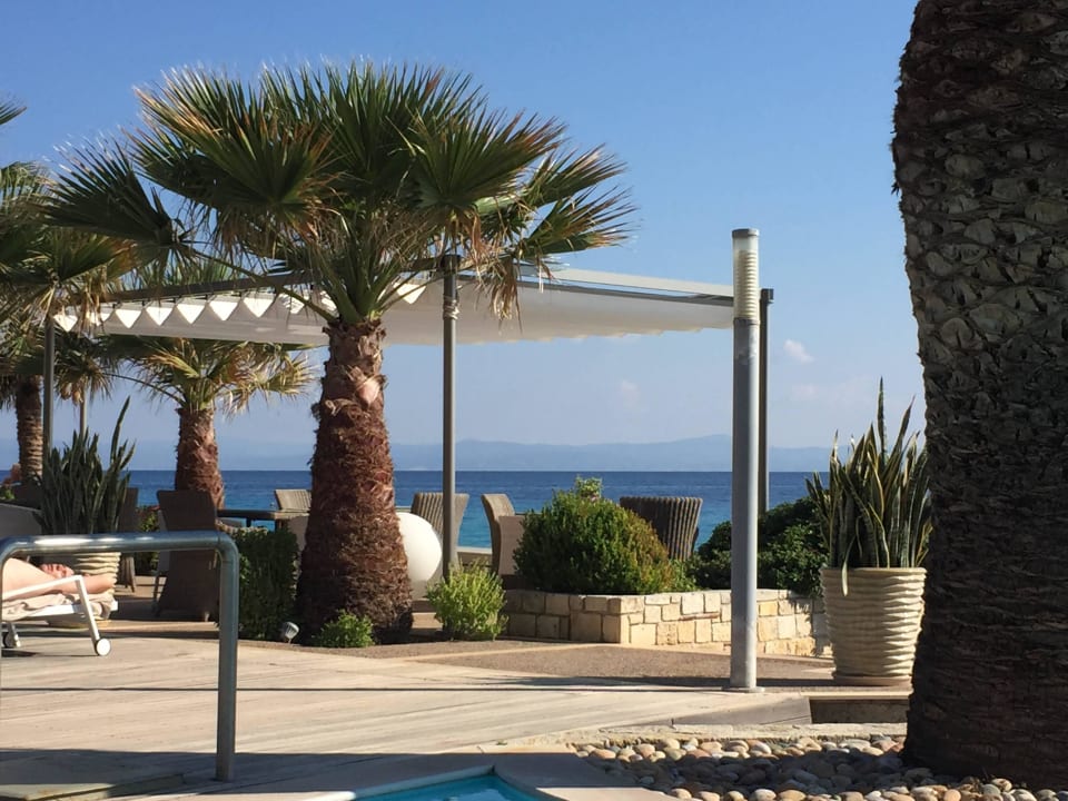 Poolbereich Afitis Boutique Hotel